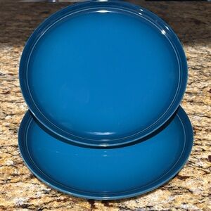 NWT Le Creuset 22cm Salad Plate Deep Teal, set of 2